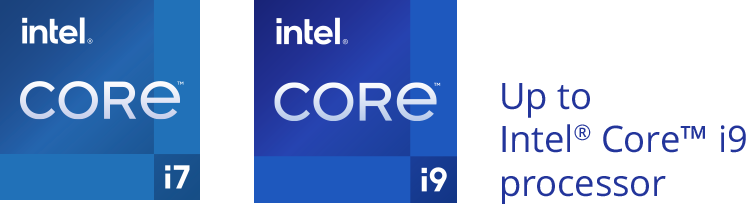 up to Intel i9 processor
